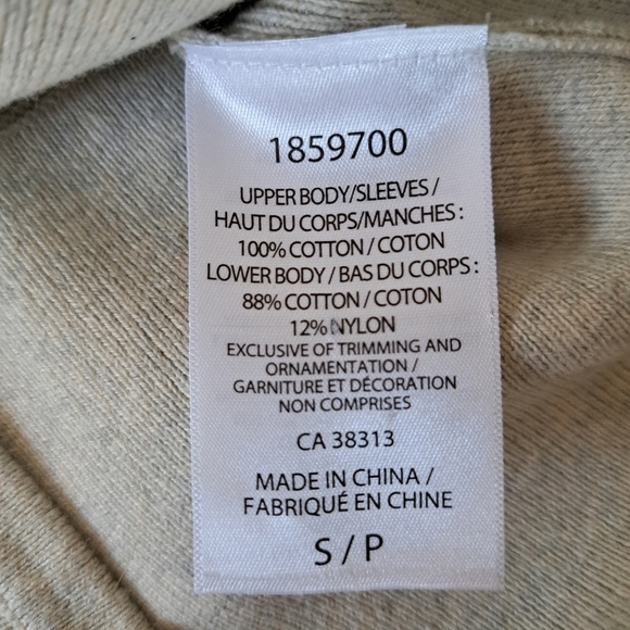 NWT Kersh Beige Long Sleeve Sweater Women's Small Knit Tunic Length - Picture 10 of 13